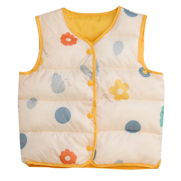 Mitmevärviline naiste nööpidega vest tüdrukule