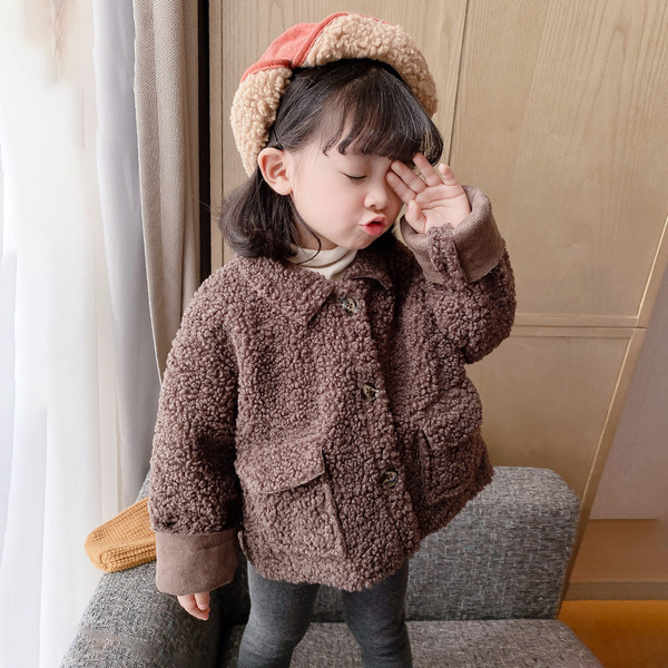 Sügis-talvine sulemantel tüdrukutele