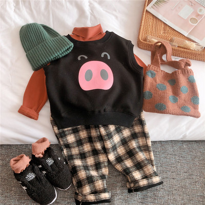 Värvilise aplikatsiooniga lastevest tüdrukutele