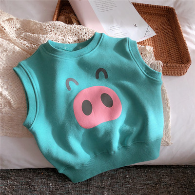 Värvilise aplikatsiooniga lastevest tüdrukutele