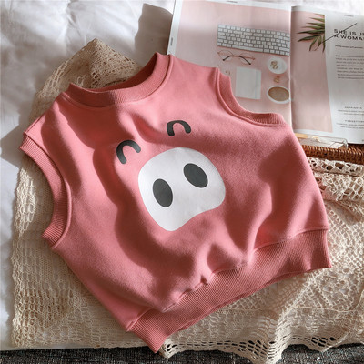 Värvilise aplikatsiooniga lastevest tüdrukutele