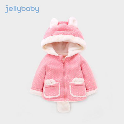 Pehme voodri, kapuutsi ja taskutega igapäevane laste jope tüdrukutele