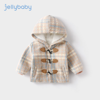 Sooja voodriga sügis-talvine mantel tüdrukutele