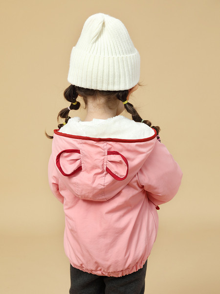 Pehme voodriga ja 3D paelelemendiga laste jope