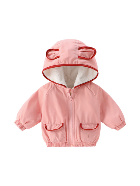 Pehme voodriga ja 3D paelelemendiga laste jope