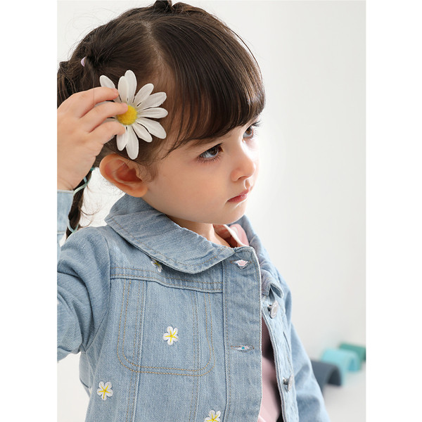 Lillemotiividega laste teksajakk tüdrukutele