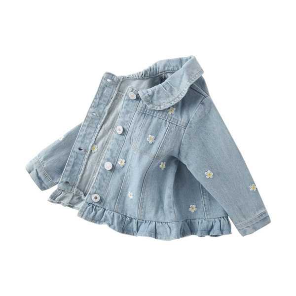 Lillemotiividega laste teksajakk tüdrukutele