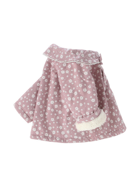Pehme voodri ja paelaga laste jope tüdrukule - roosat värvi