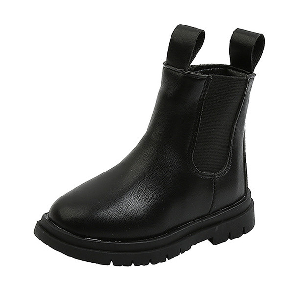 Детски кожени боти с цип-за момичета