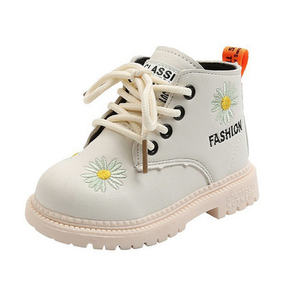 Šiuolaikiški vaikiški batai iš eko odos su siuvinėjimu