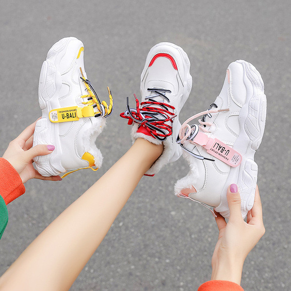 Naiste sooja voodri ja paeltega tossud