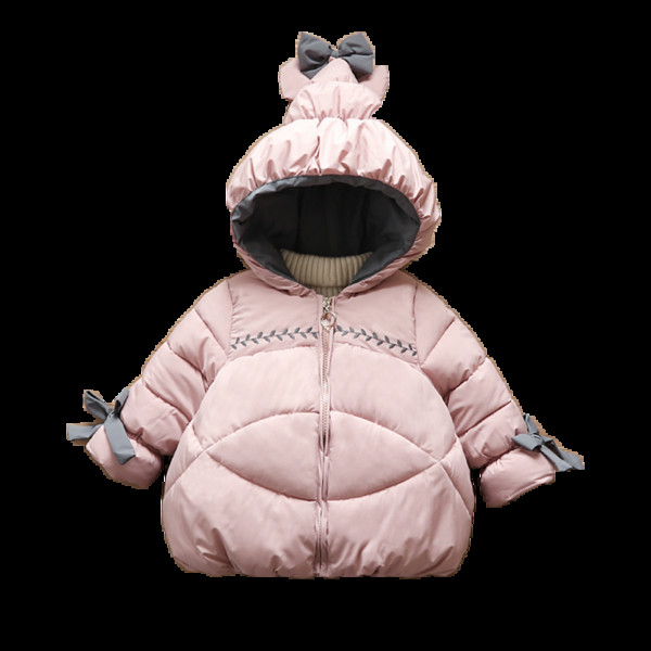 Moodne paelte ja kapuutsiga laste jope tüdrukutele