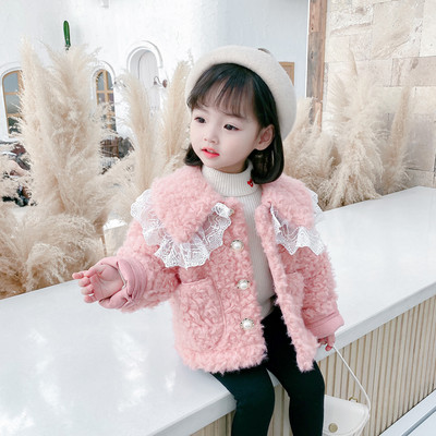 Laste pitsiga sulemantel tüdrukutele