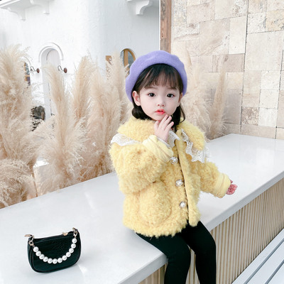 Laste pitsiga sulemantel tüdrukutele