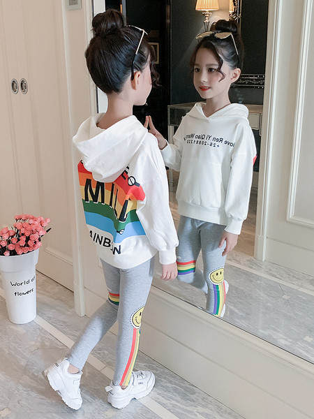 Kaasaegne laste dressipluusi ja retuuside komplekt tüdrukutele