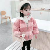 Kapuutsi ja lukuga igapäevane laste jope tüdrukutele