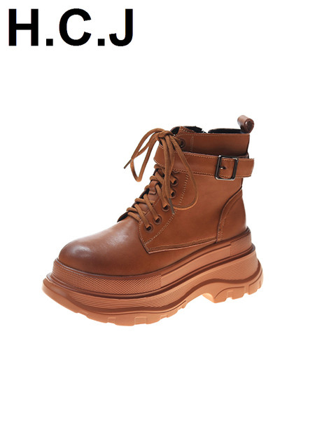 Naiste vabaaja saapad kõrge tallaga ökonahast paeltega