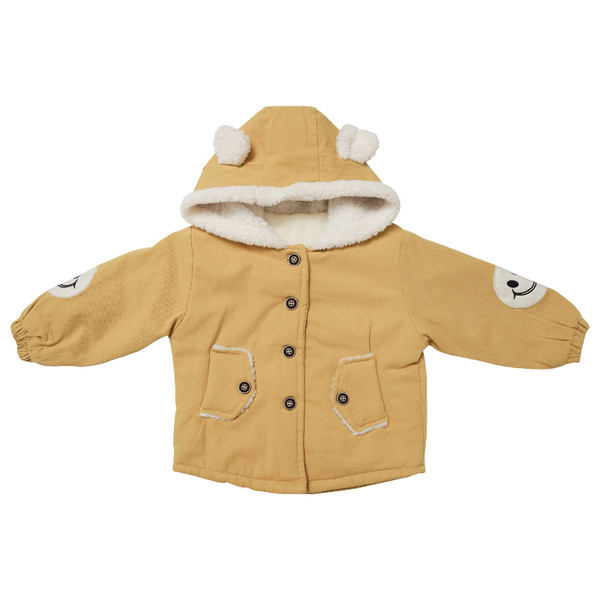 Детско яке с мека подплата с качулка и цип