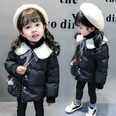 Παιδικά μπουφάν με γούνινο γιακά και κουμπιά