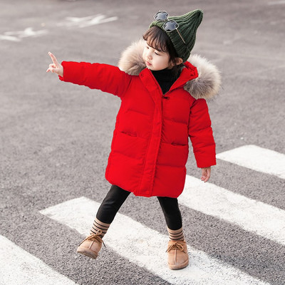 Καθημερινό παιδικό μακρύ μπουφάν με κουκούλα καιμπουφάν κατάλληλο για κορίτσια και αγόρια