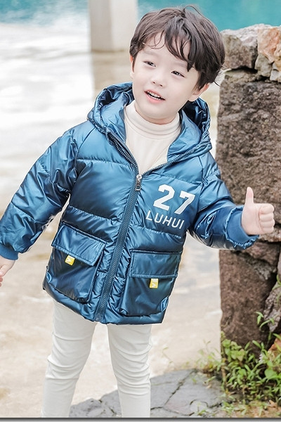 Παιδικό μπουφάν για κορίτσια και αγόρια με τσέπη και κουκούλα