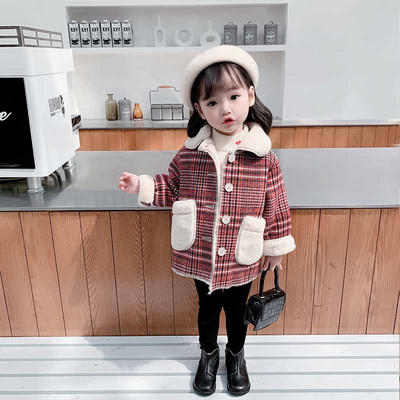 Μοντέρνο παιδικό παλτό με κουμπιά