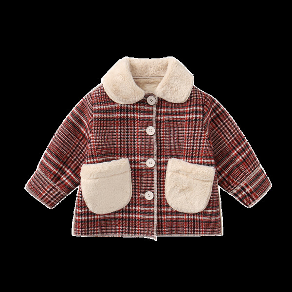 Μοντέρνο παιδικό παλτό με κουμπιά