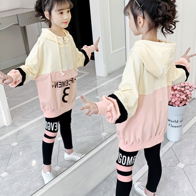 Igapäevane lastekomplekt tüdrukutele sääristest ja dressipluusidest