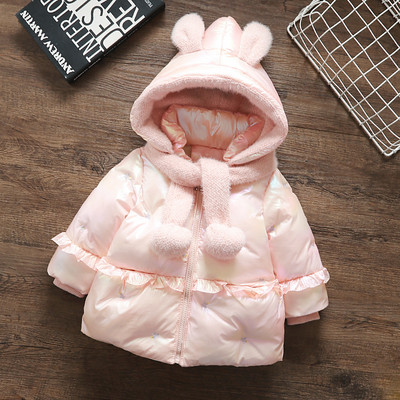 Uus mudel kapuutsi, salli ja 3D elemendiga lastejope tüdrukutele