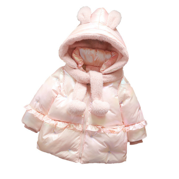 Uus mudel kapuutsi, salli ja 3D elemendiga lastejope tüdrukutele