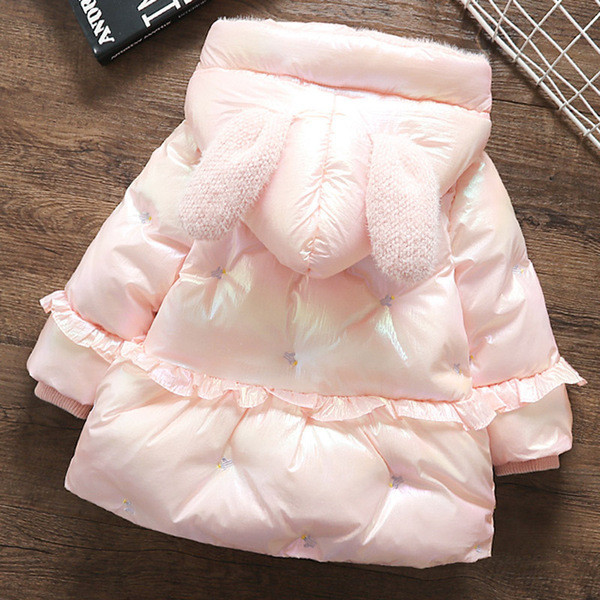 Uus mudel kapuutsi, salli ja 3D elemendiga lastejope tüdrukutele