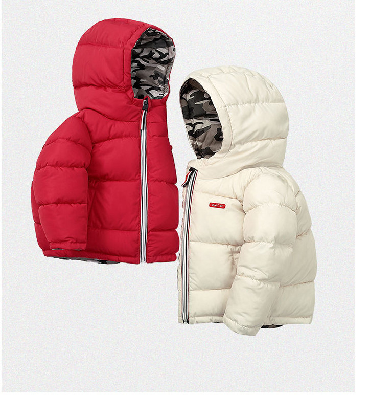 Kahepoolne lukuga ja kapuutsiga laste jope poistele ja tüdrukutele