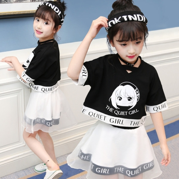 Moderni dječji komplet za djevojčice u suknjama i bluzama