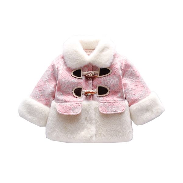 Uue mudeli nööpide ja ümara kaelusega lastemantel