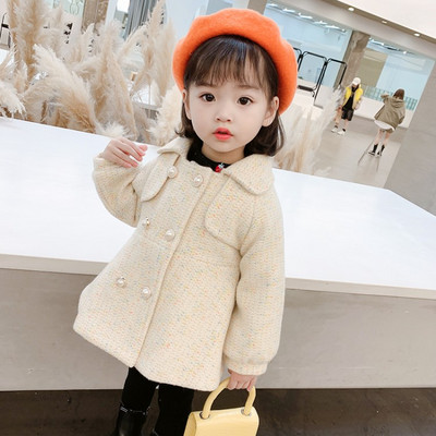 Tüdrukutele sobiv nööpidega laste vabaaja jope