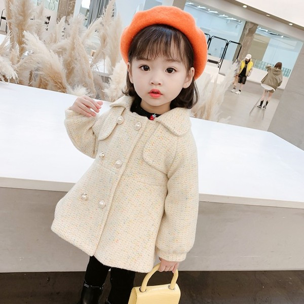 Tüdrukutele sobiv nööpidega laste vabaaja jope