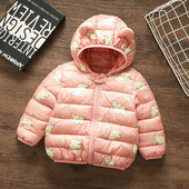 Uue mudeli laste jope tüdrukutele ja poistele - kapuutsiga