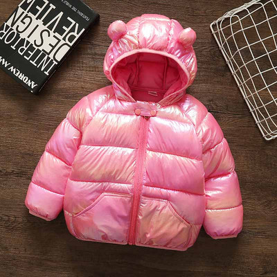 Talveks sobiva kapuutsiga igapäevane laste jope tüdrukutele