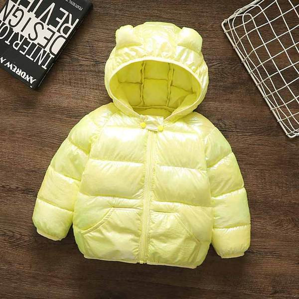 Talveks sobiva kapuutsiga igapäevane laste jope tüdrukutele