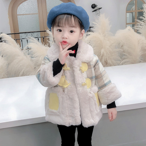 Μοντέρνο παιδικό παλτό με κουμπιά