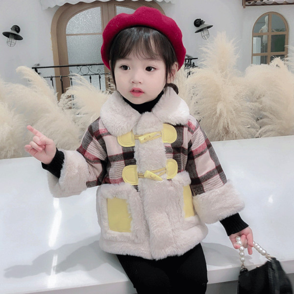 Μοντέρνο παιδικό παλτό με κουμπιά