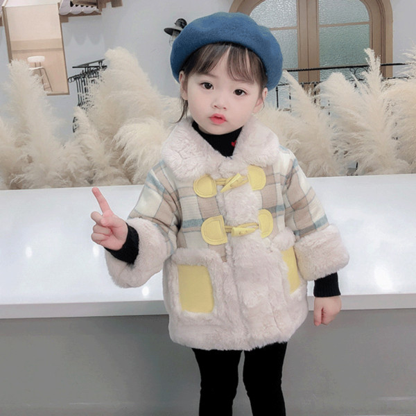 Μοντέρνο παιδικό παλτό με κουμπιά