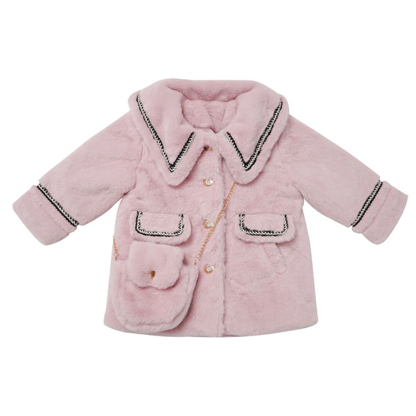 Νέο μοντέλο παιδικό παλτό με οβάλ λαιμόκοψη