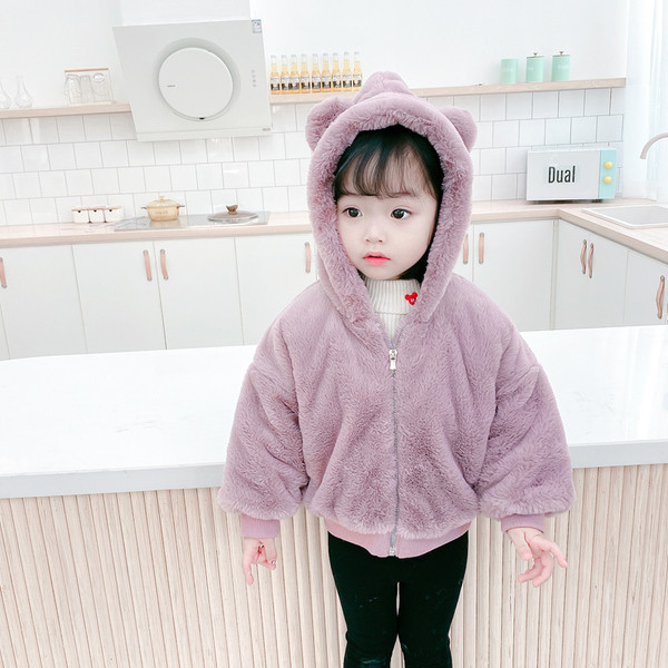 Νέο μοντέλο παιδικό μπουφάν με κουκούλα για κορίτσια