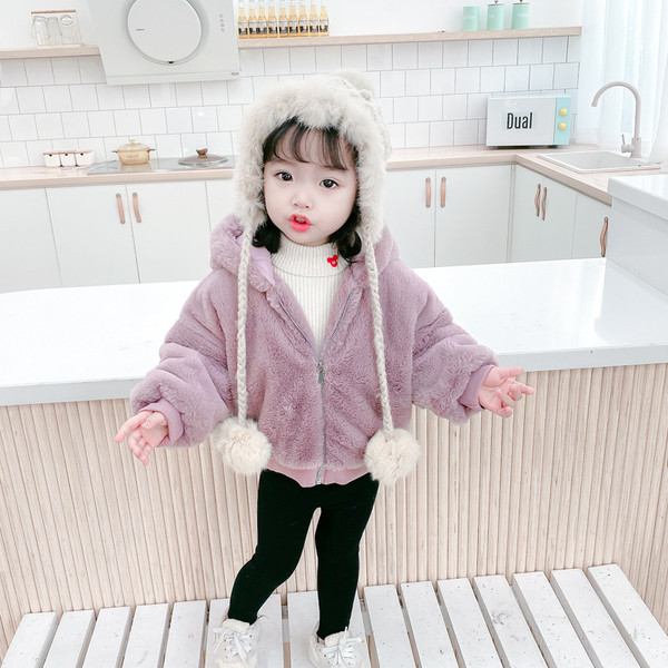 Νέο μοντέλο παιδικό μπουφάν με κουκούλα για κορίτσια