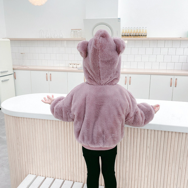 Νέο μοντέλο παιδικό μπουφάν με κουκούλα για κορίτσια