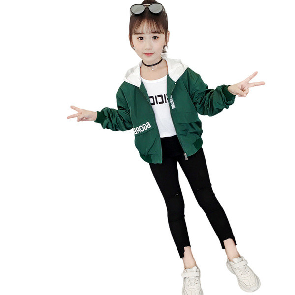 Kapuutsiga laste sügisjope tüdrukutele