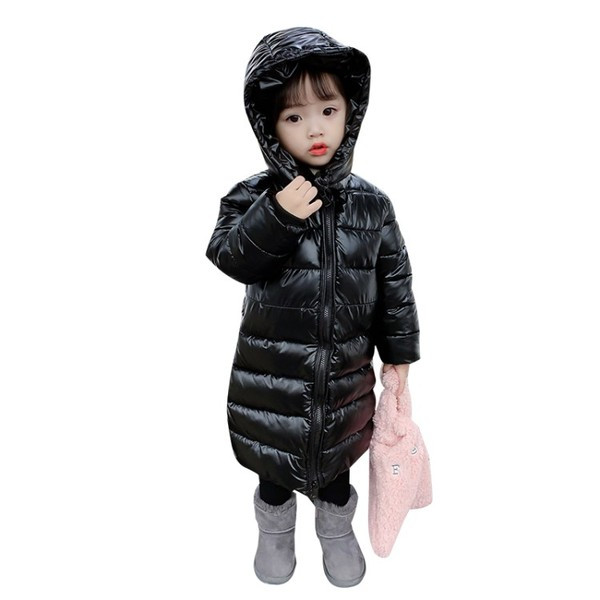 Laste vabaaja tõmbluku ja kapuutsiga must jope