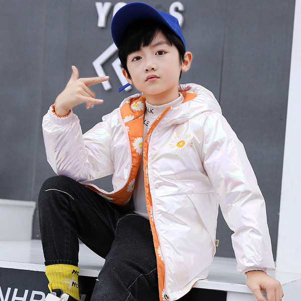 Kahepoolne kapuutsiga laste jope tüdrukutele ja poistele