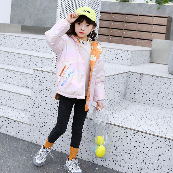 Kahepoolne kapuutsiga laste jope tüdrukutele ja poistele